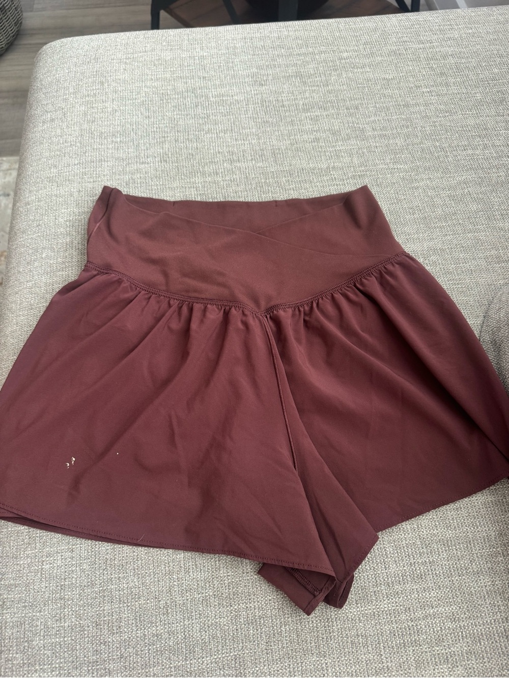 aerie Burgundy Athletic Skort Shorts